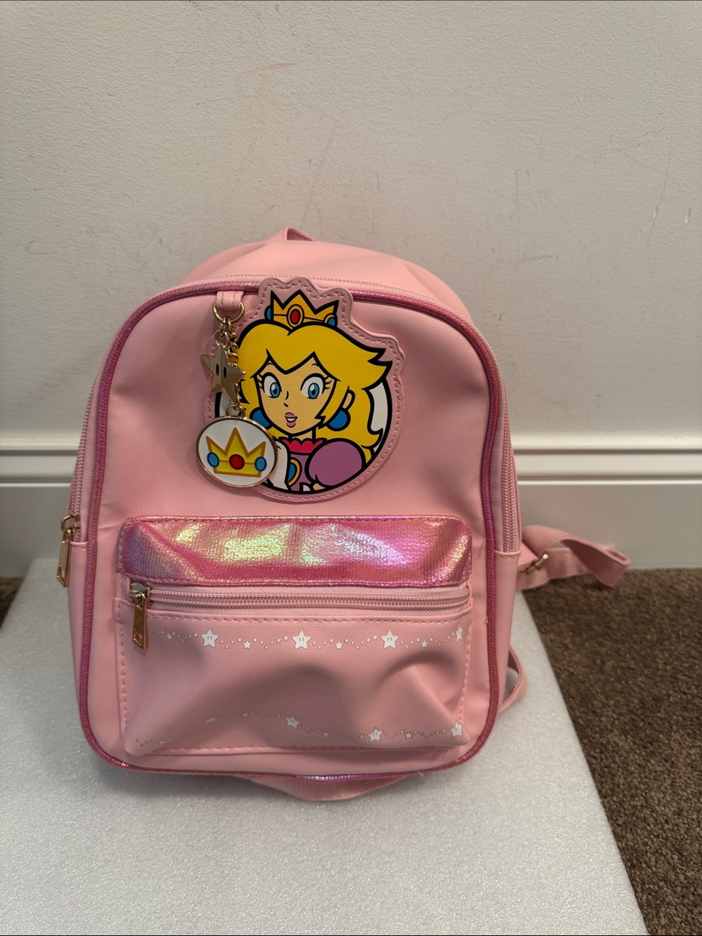 Princess peach super Mario brothers mini backpack